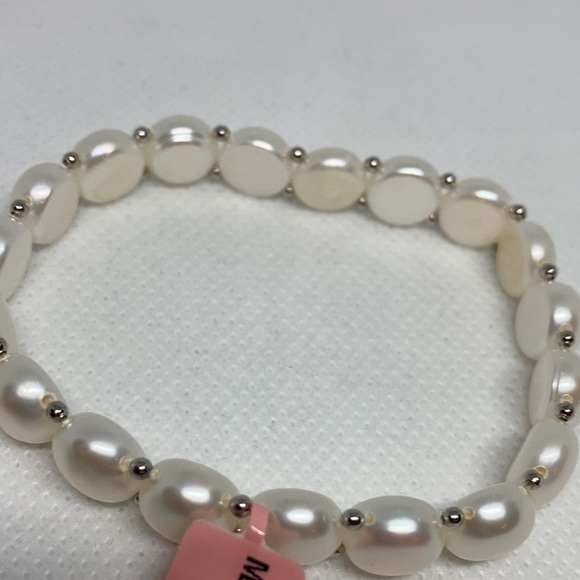 NWT Genuine Freshwater Pearl stretchable bracelet J70 - Picture 6 of 9